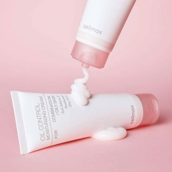 Celimax Oil Control Moisturizing Cream texture and packaging — EmartGCC Kuwait