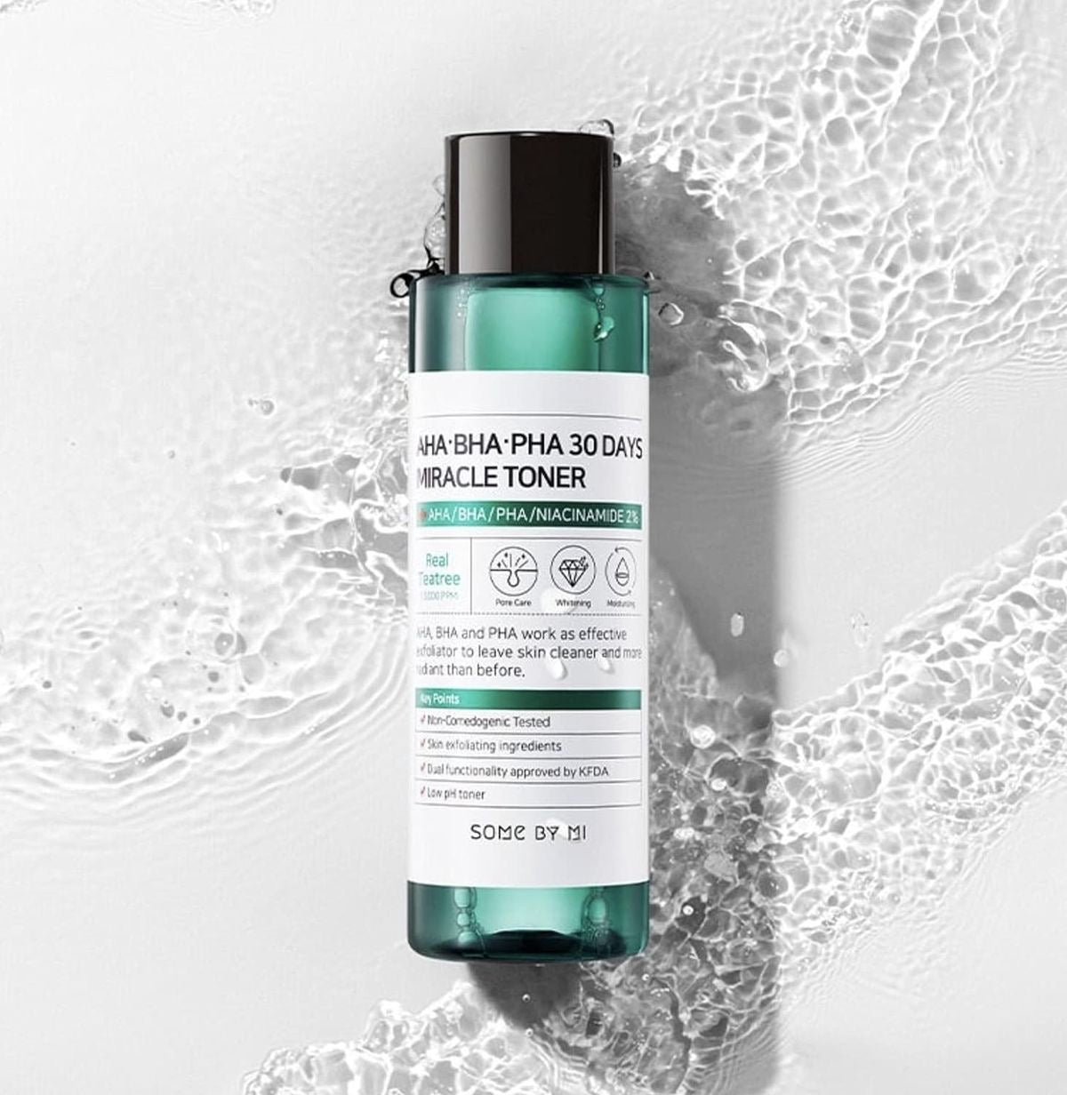SOME BY MI AHA BHA PHA 30 Days Miracle Toner bottle back with ingredients list — EmartGCC Kuwait