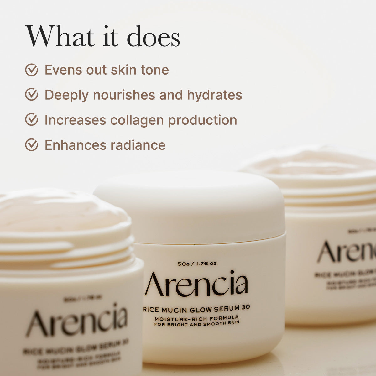 Arencia - Rice Mucin Glow Serum 30 (50g)