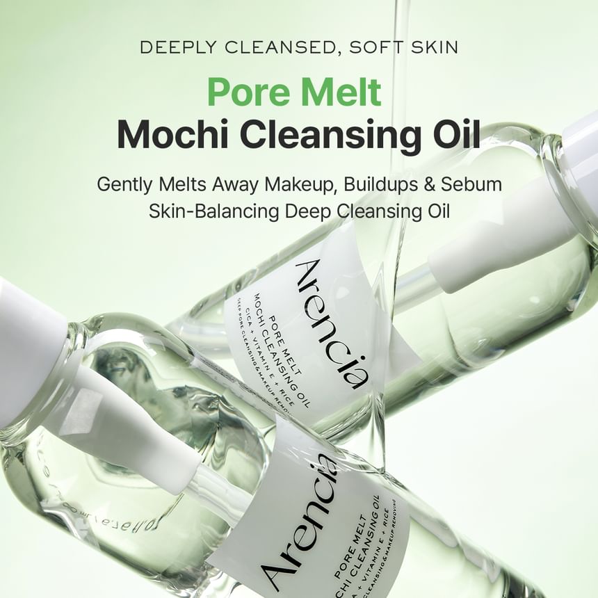 Arencia Pore Melt Mochi Cleansing Oil dissolves makeup — EmartGCC Kuwait