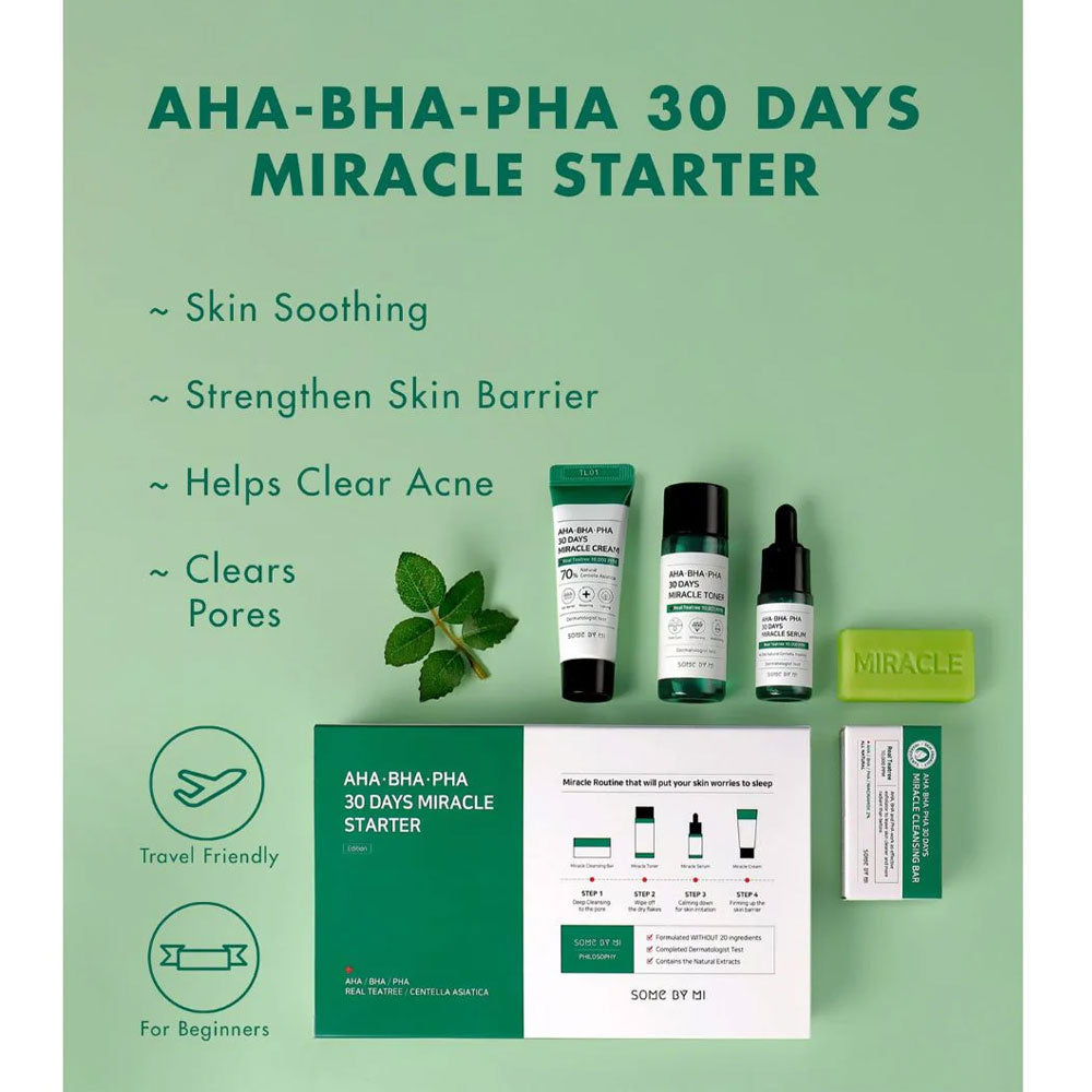 SOME BY MI AHA BHA PHA 30 Days Miracle Starter Set four products with box — EmartGCC Kuwait