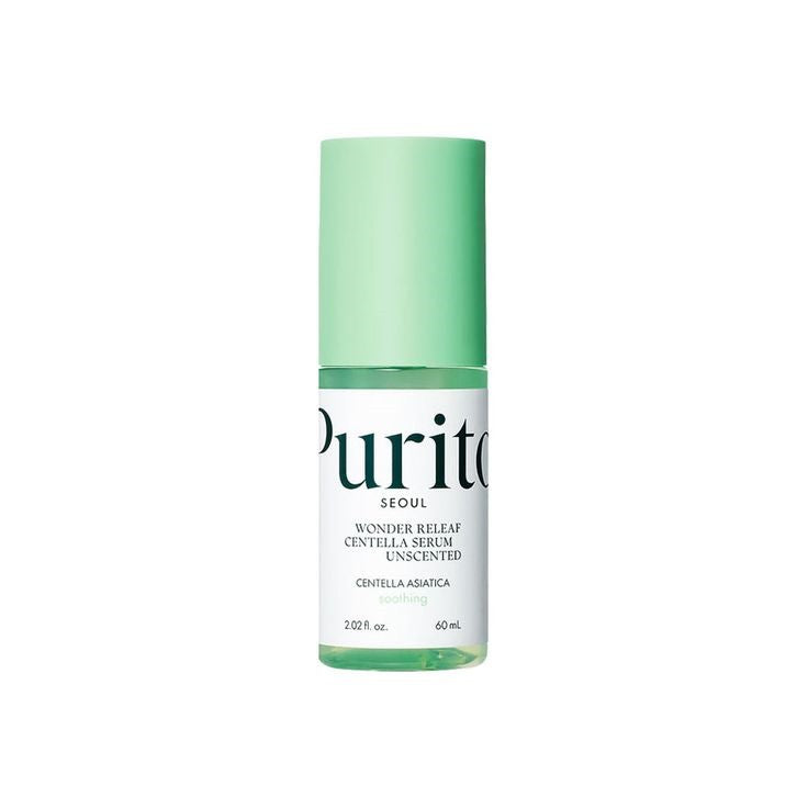 Purito Wonder Releaf Centella Serum Unscented bottle on white background — EmartGCC Kuwait