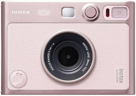 FUJIFILM INSTAX MINI EVO CAMERA GENTLE ROSE