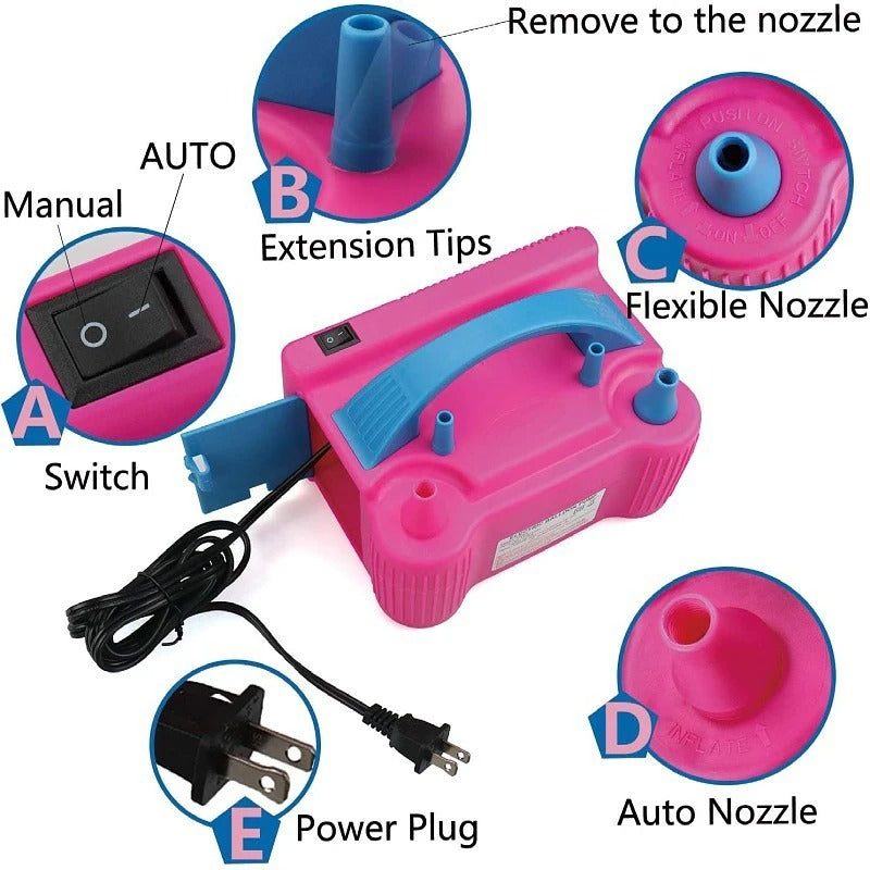 Electric Balloon Pump – Double Nozzle
