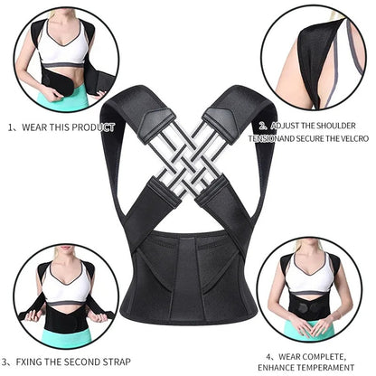 Shoulder & Back Posture Correction Belt || 2 in 1