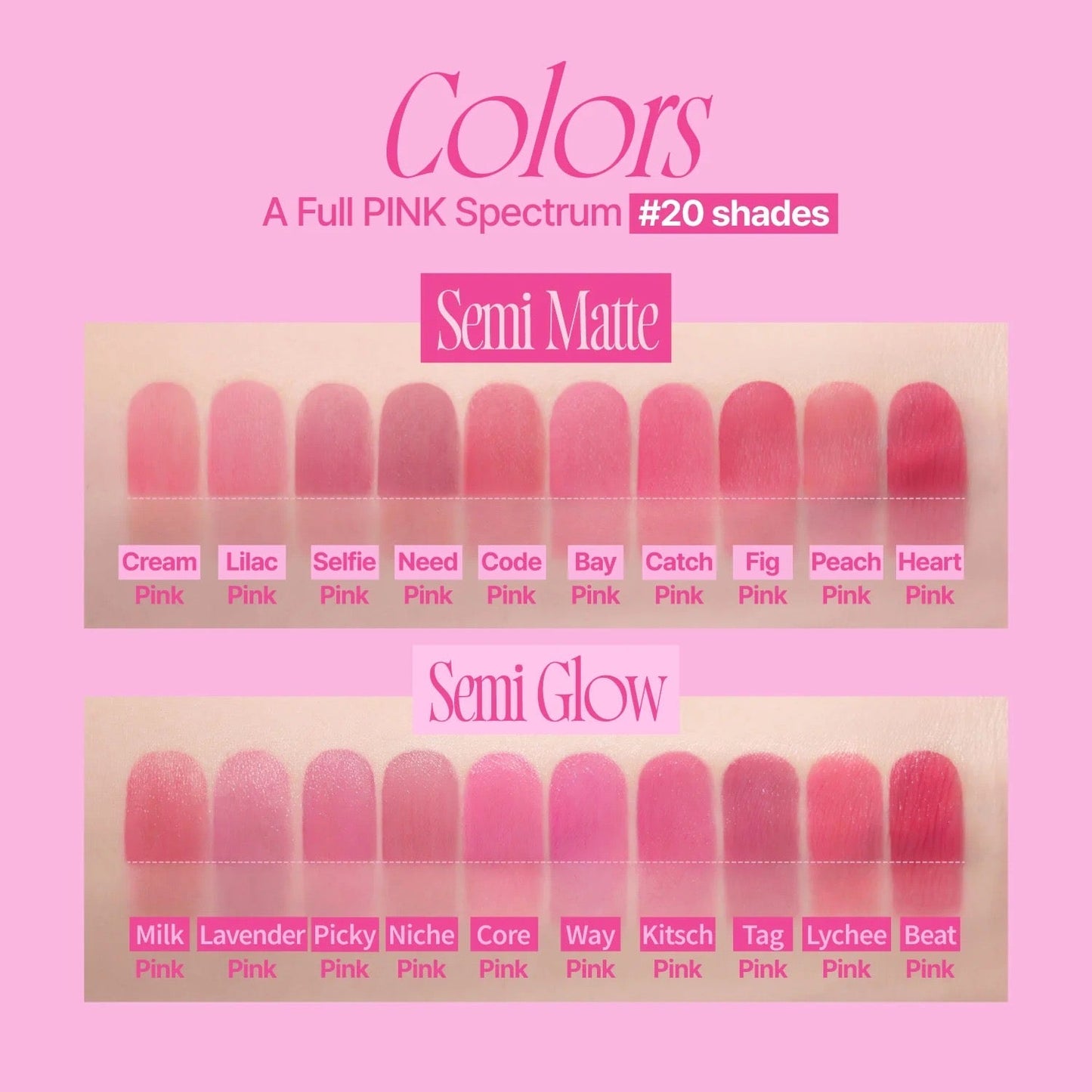 ⁠Fwee - Pink Obsession Stay-Fit Lip Tint M07 Catch Pink