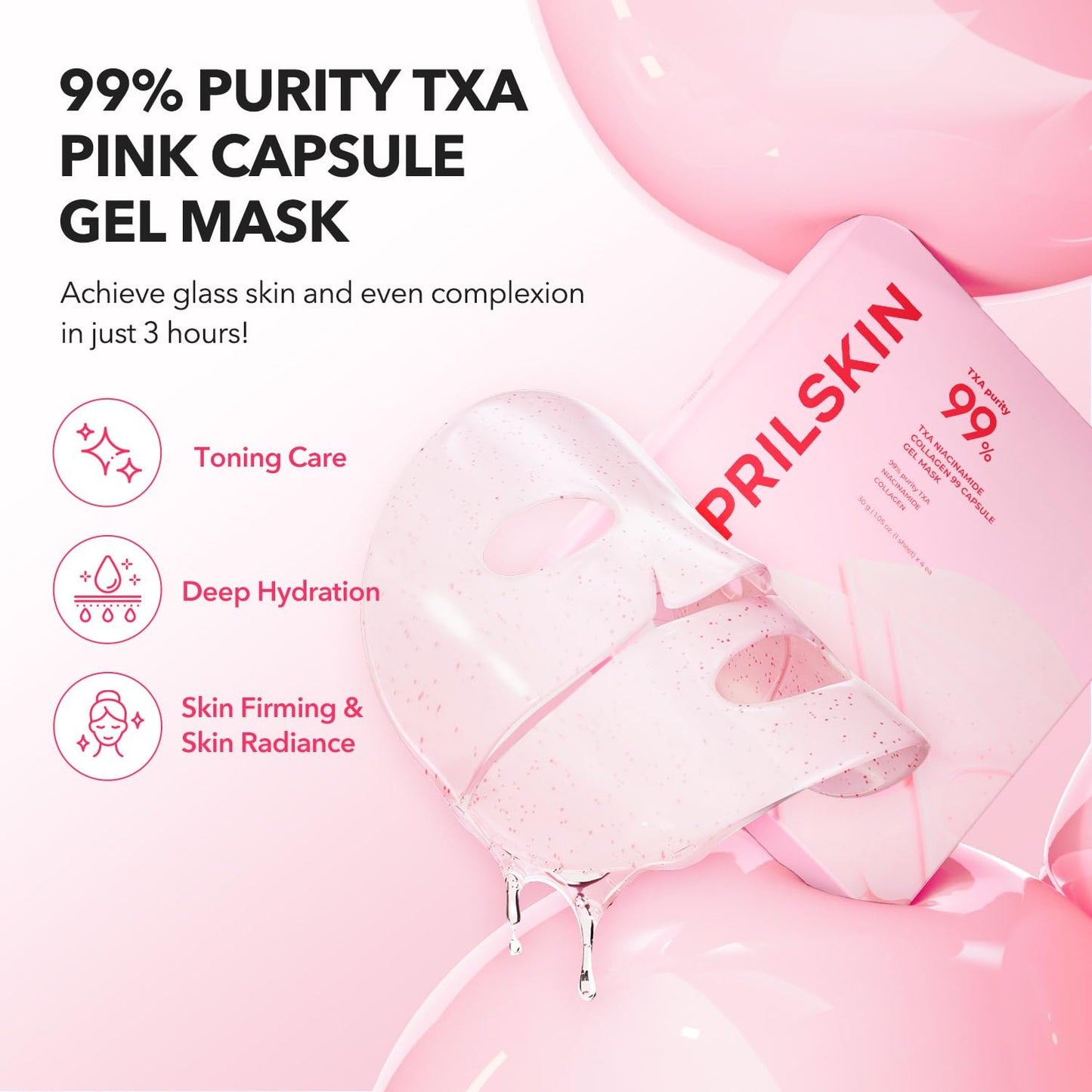 APRILSKIN - TXA Niacinamide Collagen 99 Capsule Gel Mask (1ea)