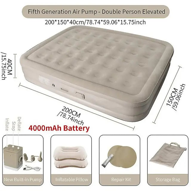 Air Mattress with Built-In Pump