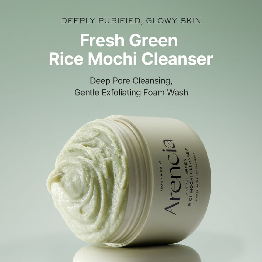 Arencia - Fresh Green Rice Mochi Cleanser [2025 Version - 120g]