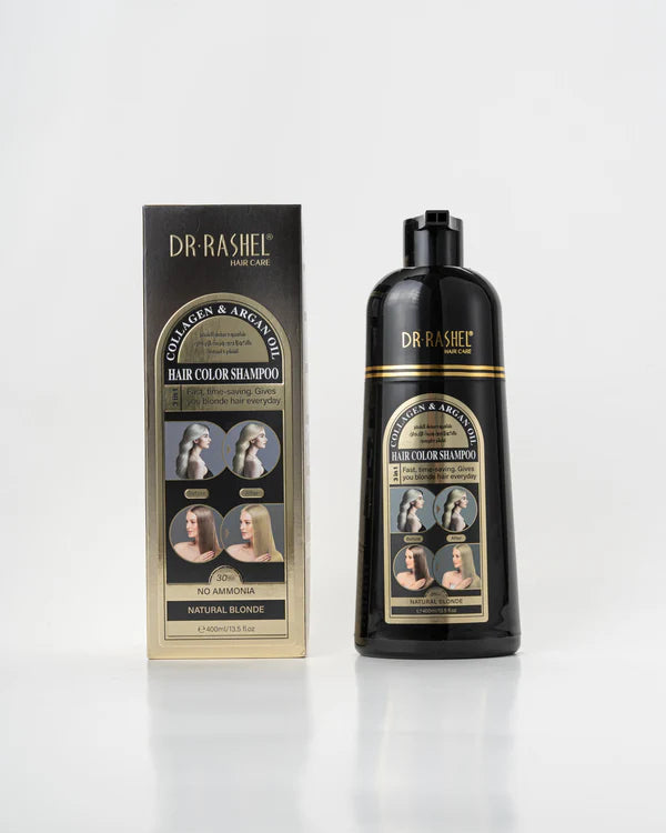 Dr.Rashel Collagen And Argan Oil Hair Color Shampoo Natural Blonde