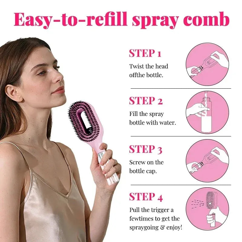 2-in-1 Sprayer Comb brush for hair