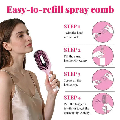 2-in-1 Sprayer Comb brush for hair