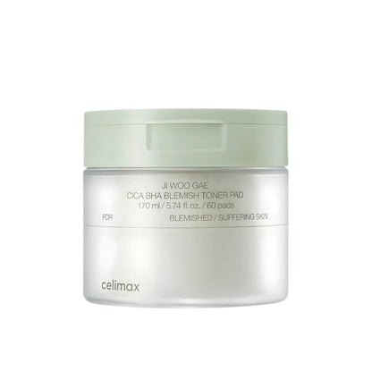 Celimax - Ji Woo Gae Cica BHA Blemish Toner Pad [60pads]