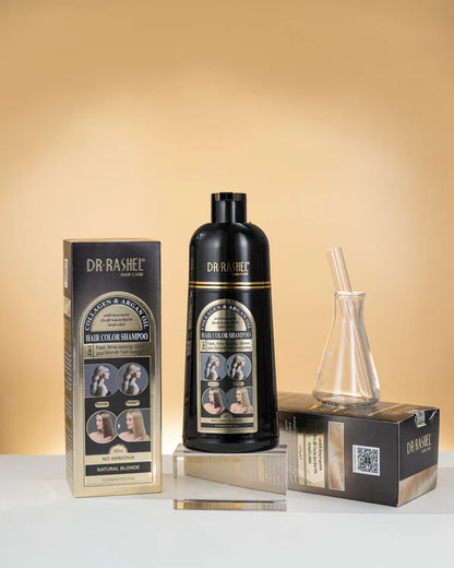 Dr.Rashel Collagen And Argan Oil Hair Color Shampoo Natural Blonde