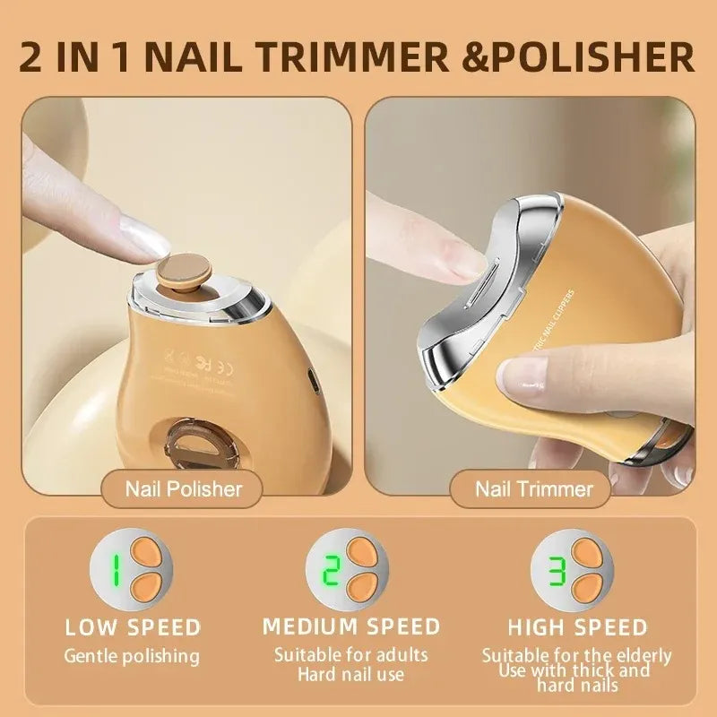 2-in-1 Electric Nail Clipper