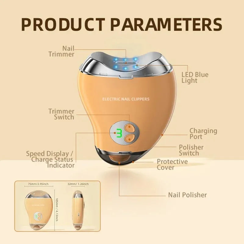2-in-1 Electric Nail Clipper