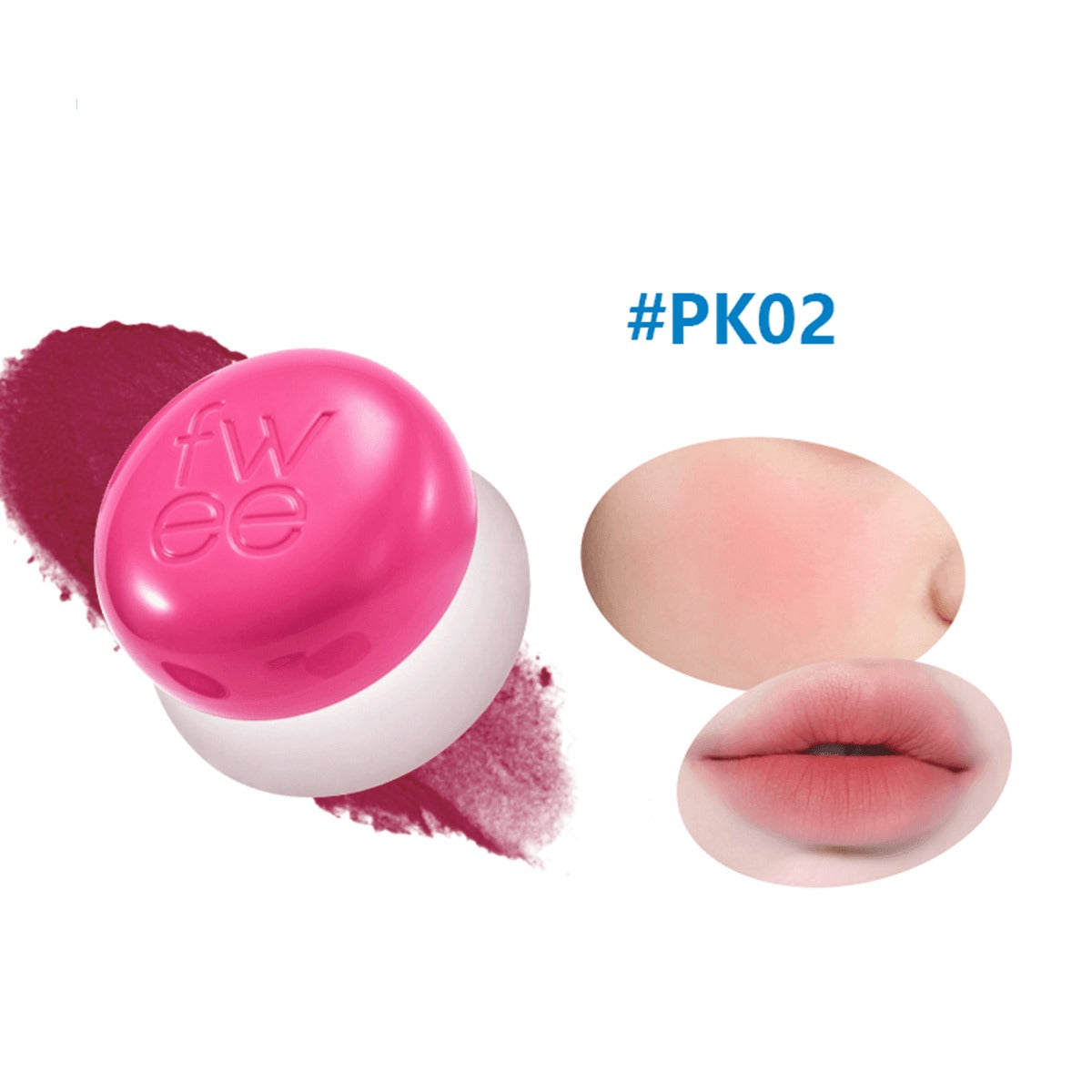 Fwee - Lip & Cheek Blurry Pudding Pot PK02 Skirt (5g)