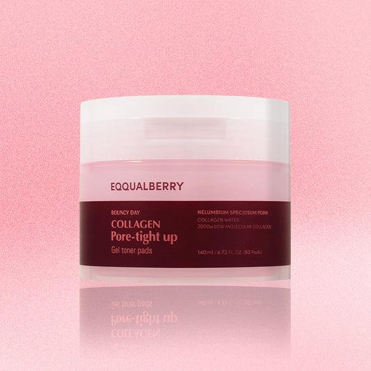 EQQUALBERRY - Collagen Pore-tight Up Gel Toner Pads [60 Pads]