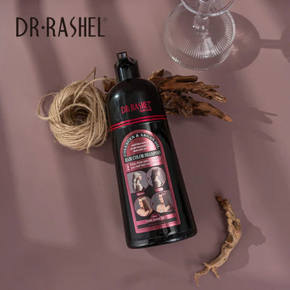Dr.Rashel Collagen And Argan Oil Hair Color Shampoo Dark Wine Red