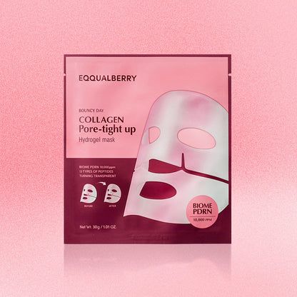 EQQUALBERRY - Collagen Pore-Tight up Hydrogel Mask (30g) (1ea)