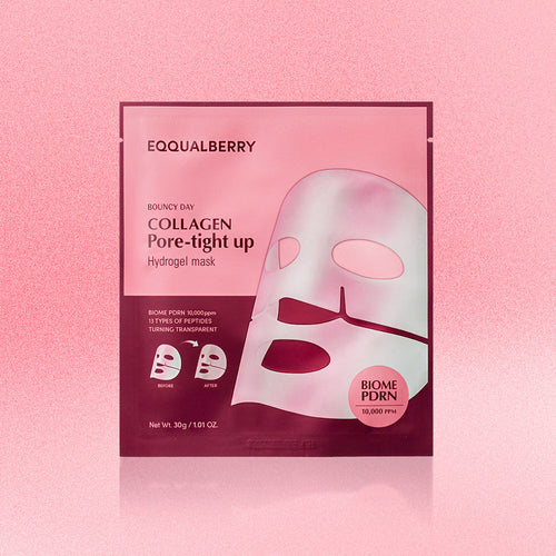 EQQUALBERRY - Collagen Pore-Tight up Hydrogel Mask (30g) (1ea)