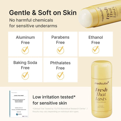Medicube Fresh That Lasts Vanilla & Pistachio Deodorant – 83g