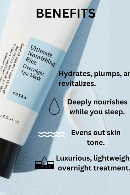 COSRX - Ultimate Nourishing Rice Overnight Mask (60ml) (Renew)