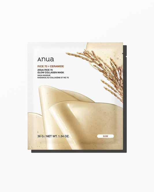 Anua - Rice 70 Glow Collagen Mask (38g) [1ea]