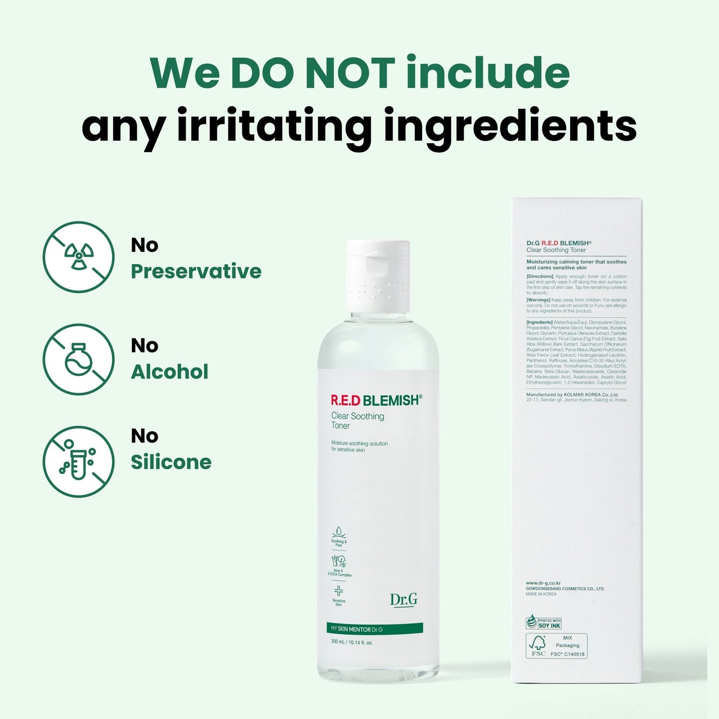 Doctor.G - Red Blemish Clear Soothing Toner [300ml]