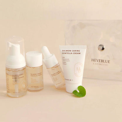 HEVEBLUE - Salmon Caring Centella Special Travel Kit Bag