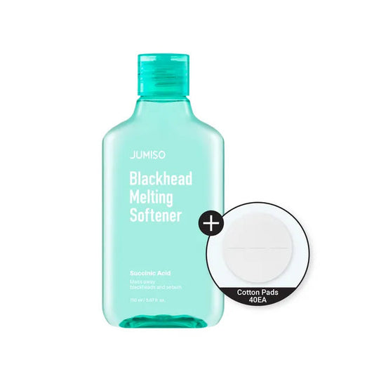 JUMISO - Blackhead Melting Softener (150ml) & Cotton Pad Set (2 pcs)
