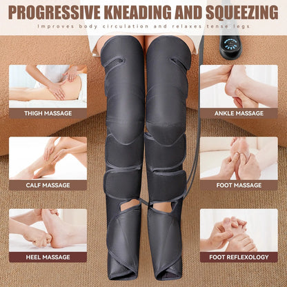 Air Compression Leg Massager – Foot, Calf & Knee