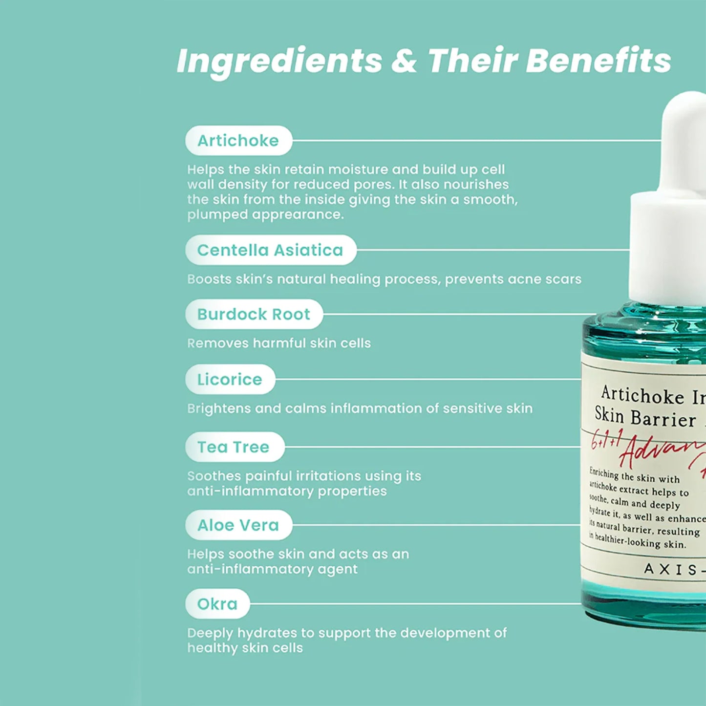 🌿AXIS-Y - Artichoke Intensive Skin Barrier Ampoule (30ml)✨