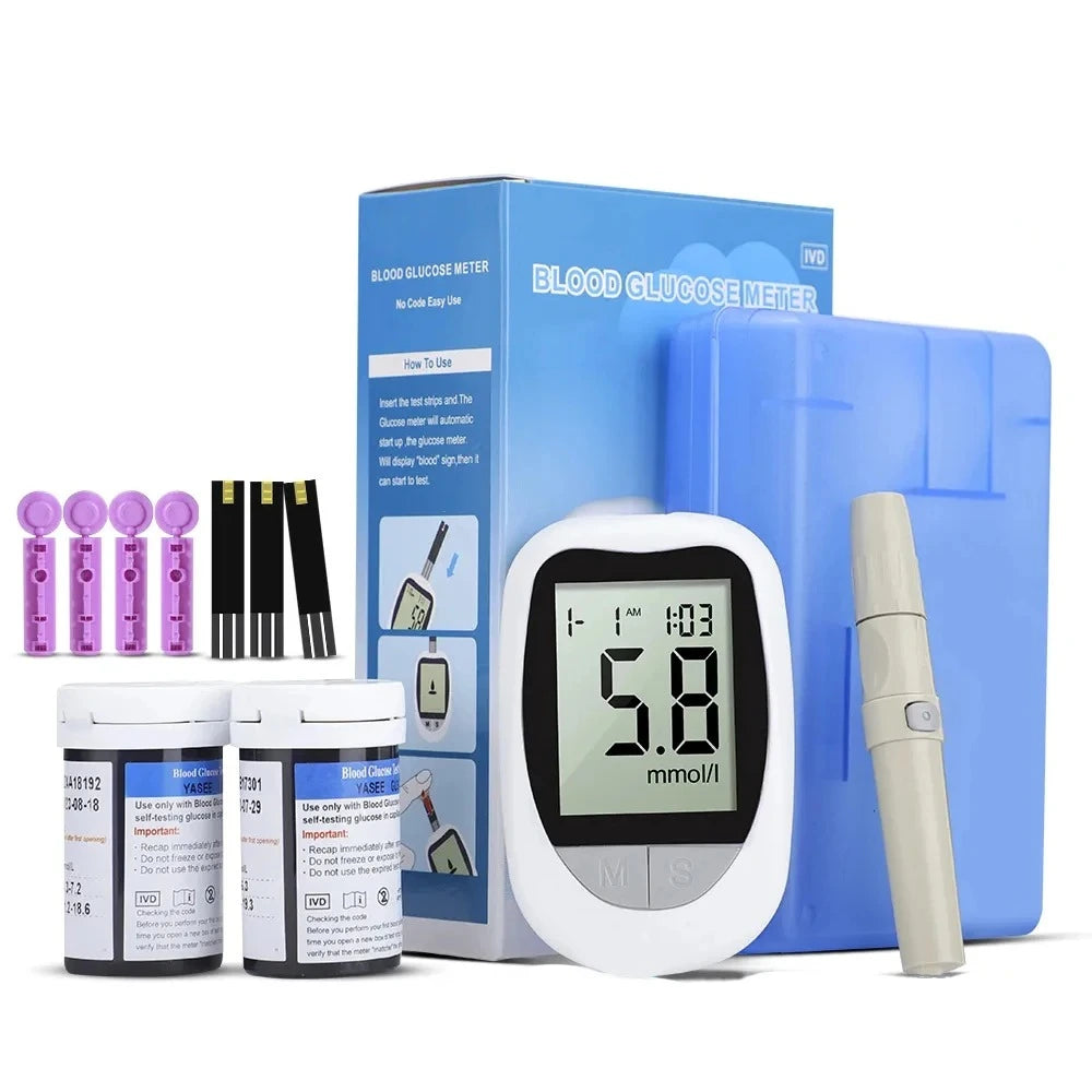 Medical Glucometer Kit with 50 Test Strips &amp; 50 Lancets