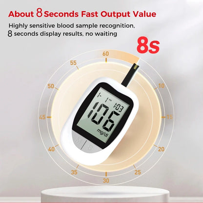 Medical Glucometer Kit with 50 Test Strips &amp; 50 Lancets
