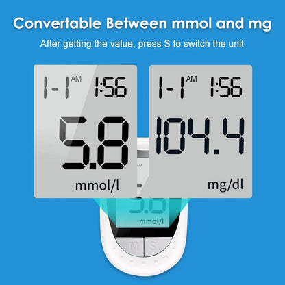 Medical Glucometer Kit with 50 Test Strips &amp; 50 Lancets