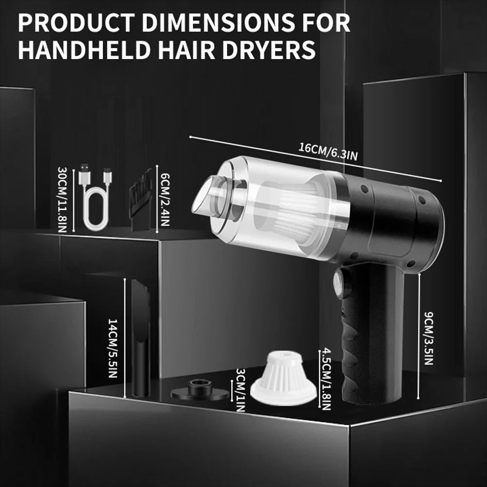 3-in-1 Rechargeable Car Vacuum Cleaner