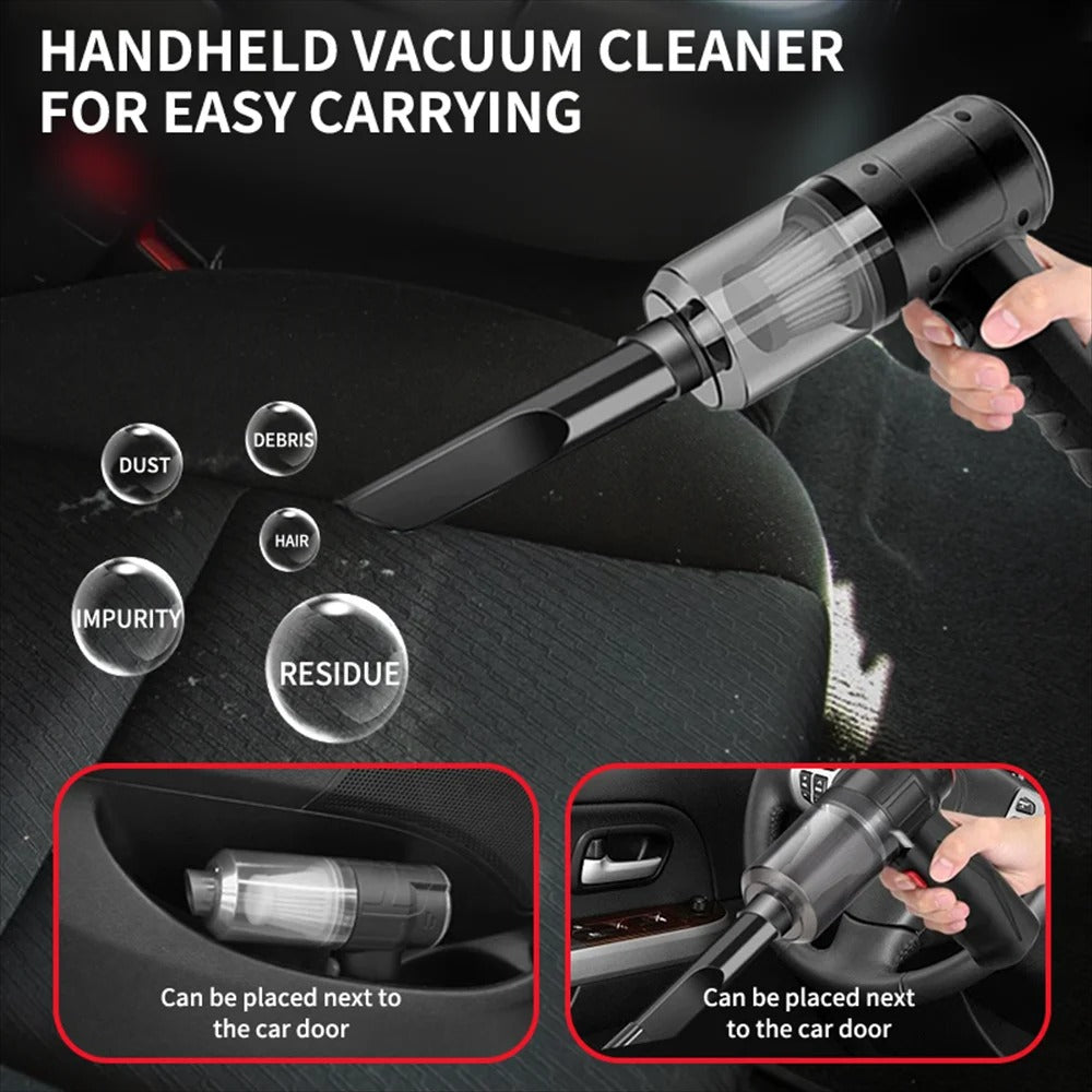 3-in-1 Rechargeable Car Vacuum Cleaner