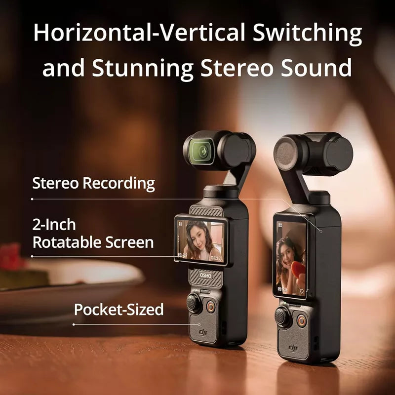 DJI Osmo Pocket 3 Creator Combo – 1″ CMOS Pocket Gimbal Camera