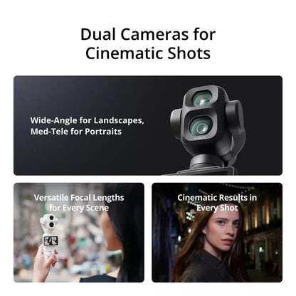 DJI Osmo Pocket 4P Vlog Combo – Enhanced 1″ CMOS Dual-Lens Cinematic Pocket Gimbal Camera