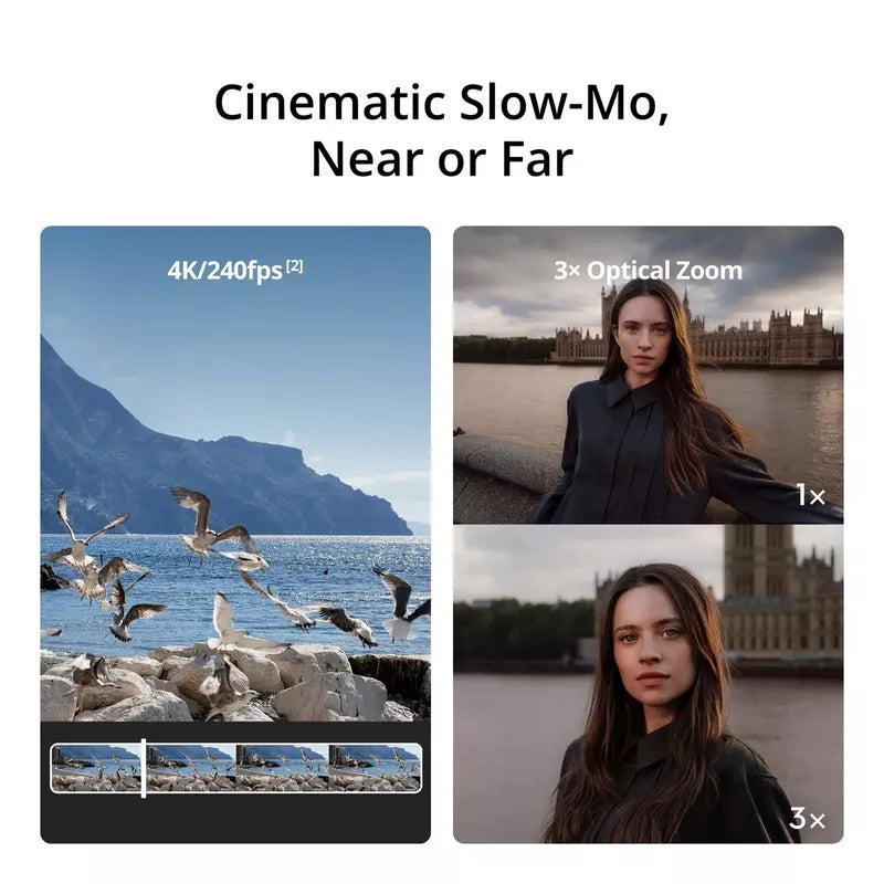 DJI Osmo Pocket 4P Vlog Combo – Enhanced 1″ CMOS Dual-Lens Cinematic Pocket Gimbal Camera