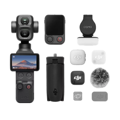 DJI Osmo Pocket 4P Vlog Combo – Enhanced 1″ CMOS Dual-Lens Cinematic Pocket Gimbal Camera