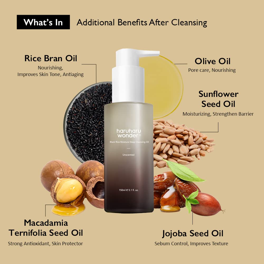 Haruharu Wonder - Black Rice Moisture Deep Cleansing Oil (150ml)