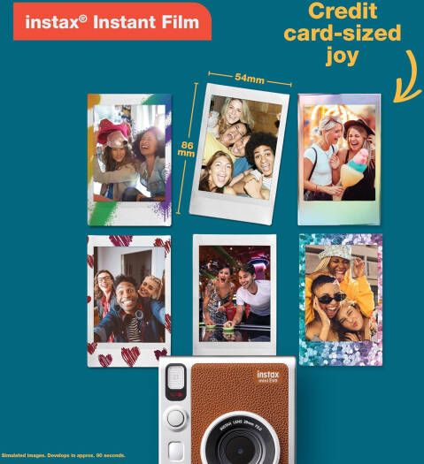FUJIFILM INSTAX MINI EVO HYBRID INSTANT CAMERA (BROWN)
