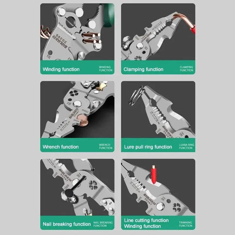 Foldable Wire Stripping Pliers