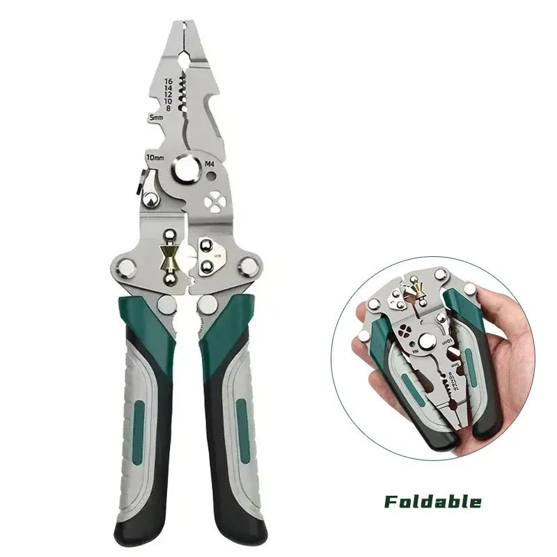 Foldable Wire Stripping Pliers