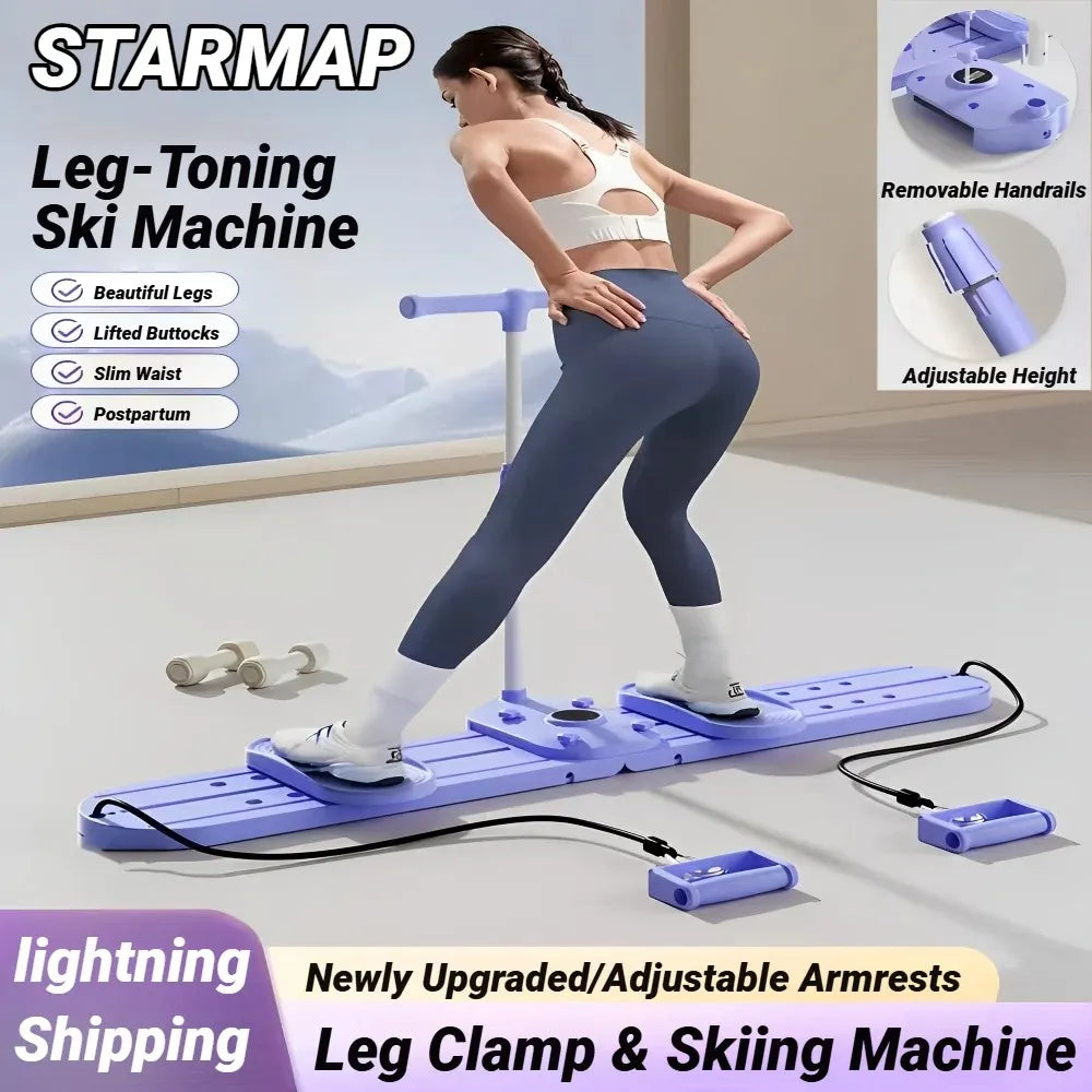 Fitness Ski Machine – Foldable Ski Trainer