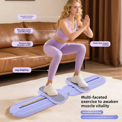 Fitness Ski Machine – Foldable Ski Trainer