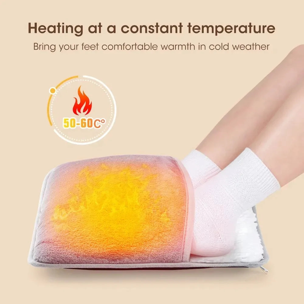 Foot Warmer – Soft Plush Electric Foot Heating Pad