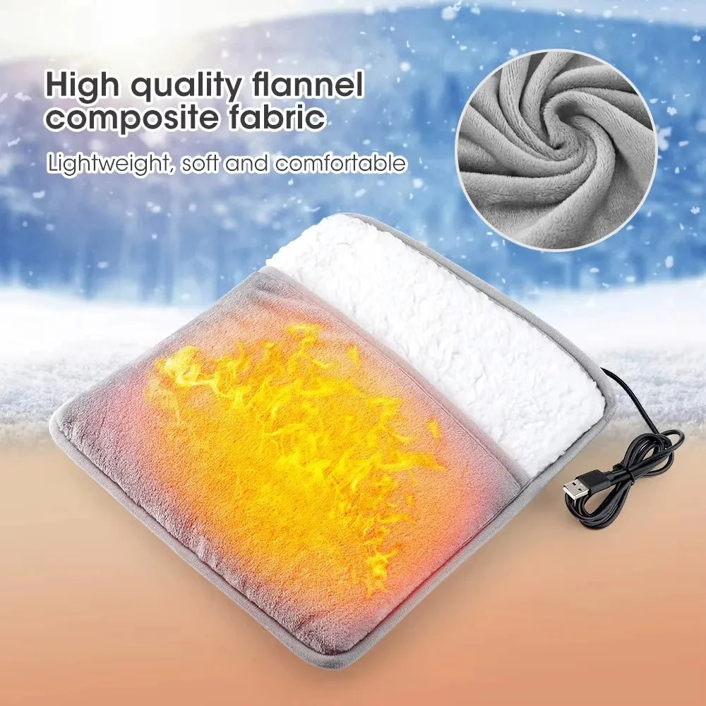 Foot Warmer – Soft Plush Electric Foot Heating Pad
